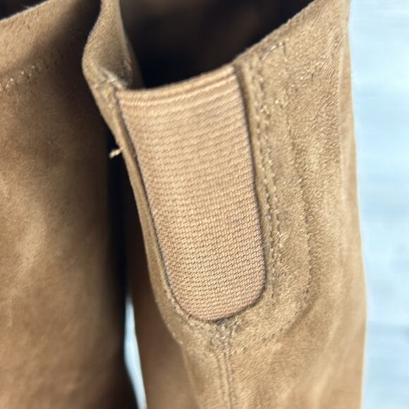 Marc Fisher Women’s 5 Tan Garalyn Suede Over-the-Knee Boots Block Heel NEW - Picture 5 of 9
